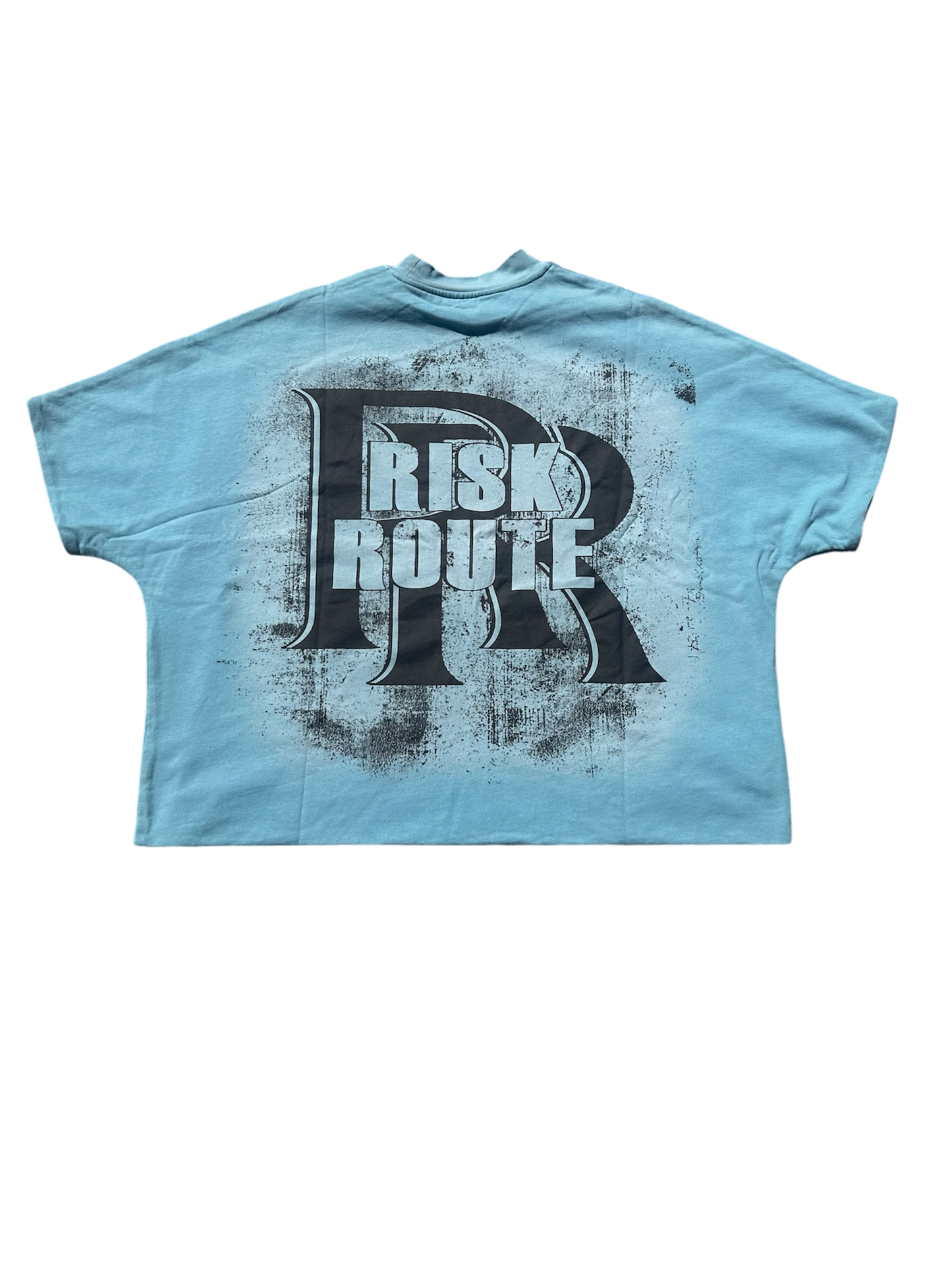 OBSESSED WITH RISK BLUE TEE