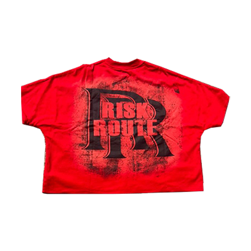 OBSESSED WITH RISK RED TEE